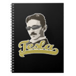 Cool Tesla with Shades Spiral Notebook