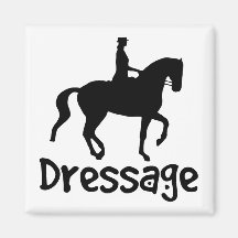 Cool Text Dressage w/ Piaffe Horse Refrigerator Magnets