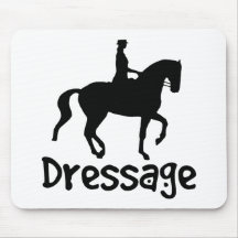 Cool Text Dressage w/ Piaffe Horse Mouse Mats