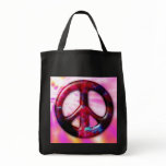 Cool Tie Dye Space Nebula Peace Sign bags