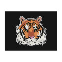 cool tiger face design postcards