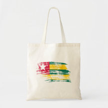Cool Togolese flag design Canvas Bag