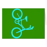 Cool Turquoise Bicycle Products cards