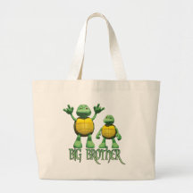 Cool Turtles Big Brother Tote Bag