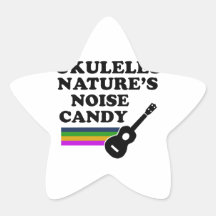 Cool  ukulele musical instrument designs stickers
