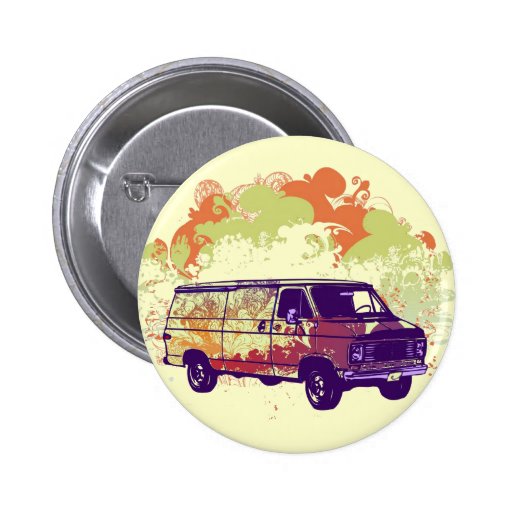 Cool Van Pinback Button