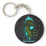 Cool velociraptor dinosaur keychain design