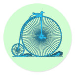 Cool Vintage Bicycle Illustration Products Round Sticker