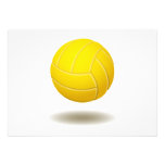 Cool Volleyball  Emblem 2 Personalised Invitations