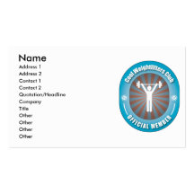Cool Weightlifters Club Business Card Template