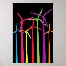 Cool Wind Turbine Poster