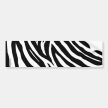 Cool Zebra Stripes Bumper Sticker