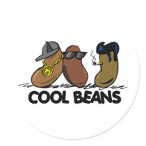 CoolBeans Round Sticker
