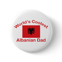Coolest Albanian Dad Button