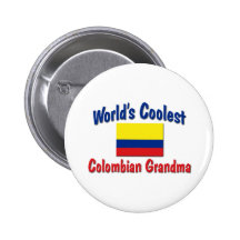 Coolest Colombian Grandma Button