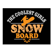 Coolest Girls Snowboard Postcards