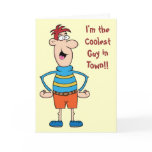Coolest Guy Greeting Card Template