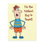 Coolest Guy Postcard Template