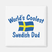 Coolest Swedish Dad Refrigerator Magnet