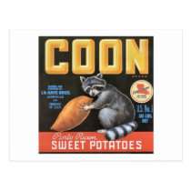 Coon "Porto Rican" Sweet Potatoes Vintage Label postcards