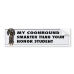 Coonhound (Black and Tan) Honour bumper stickers