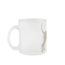 Coonhound Silhouette (tan) Mug