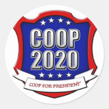 Coop For President Sticker