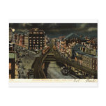 Cooper Square at Night New York City 1907 Vintage postcards