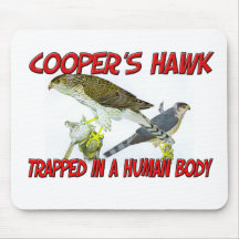 Cooper's Hawk trapped in a human body Mouse Pads