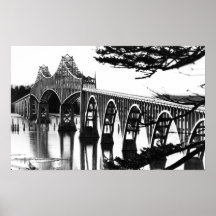Coos Bay Bridge PhotographNorth Bend, OR Posters