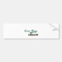 Coos Bay Oregon Classic Design Bumper Sticker