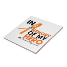 COPD Tribute In Memory of My Hero Ceramic Tile