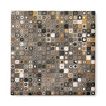 Copper and Stone Mosaic Refrigerator Magnet