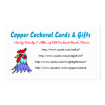 Copper Cockeral Cards and Gifts Business Cards