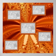 Copper Collage 1002 Poster