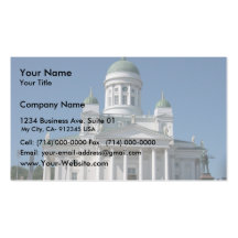 Copper-Domed Church In Helsinki Business Card Template