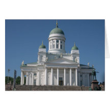 Copper-Domed Church In Helsinki Greeting Cards