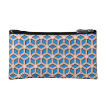 Copper II Tiled Hex Cosmetics Bag Cosmetics Bags
