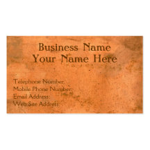 Copper Metallic-effect Business Cards