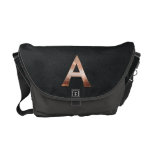 Copper Monogram A Courier Bag