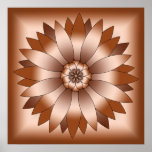 Copper Rosette Poster