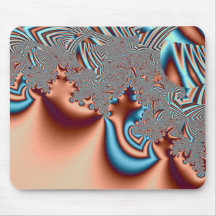 Copper Spill on Filigree III Mouse Pad