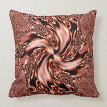 Copper Swirl American MoJo Pillows