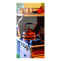 Copper Tea Kettle on Stove