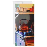 Copper Tea Kettle on Stove Customized Rack Card
