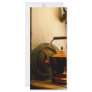 Copper Tea Kettle on Windowsill Rack Card