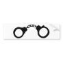 cops handcuffs bumper sticker