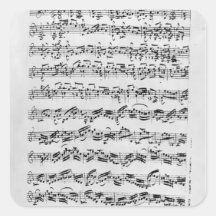 Copy of 'Partita in D Minor for Violin' Sticker