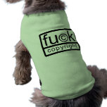 Copyleft Fuck Copyright pet clothing