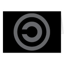 Copyleft - information wants to be free greeting card